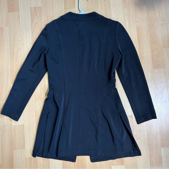 Tadashi Shoji Black Tailored Blazer with V-Neckline Medium Capsule Wardrobe - Picture 11 of 14